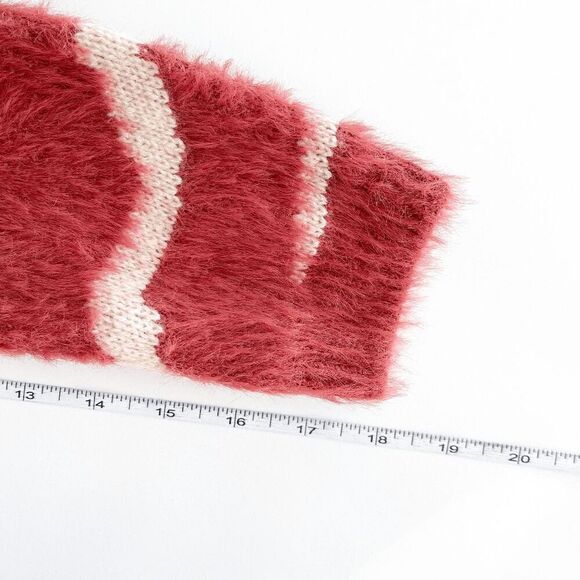 NWOT Sadie & Sage Womens Zebra Stripe Cardigan Rust Cream Size Small - Picture 5 of 8